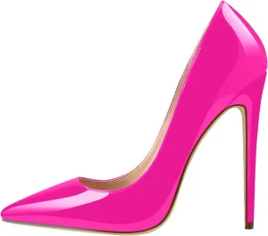 richealnini Womens Pointed Toe Stiletto High Heel Pumps
