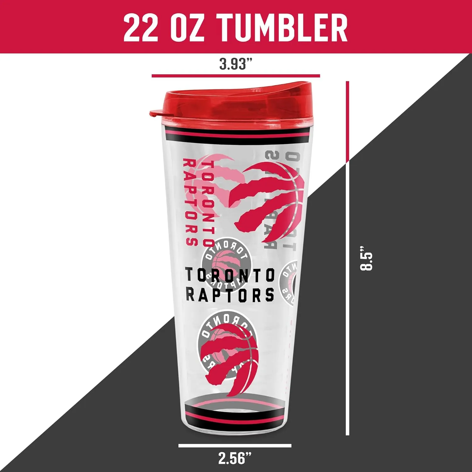 Rico Industries NBA Basketball Mayhem Double Wall 20oz Tritan Tumbler