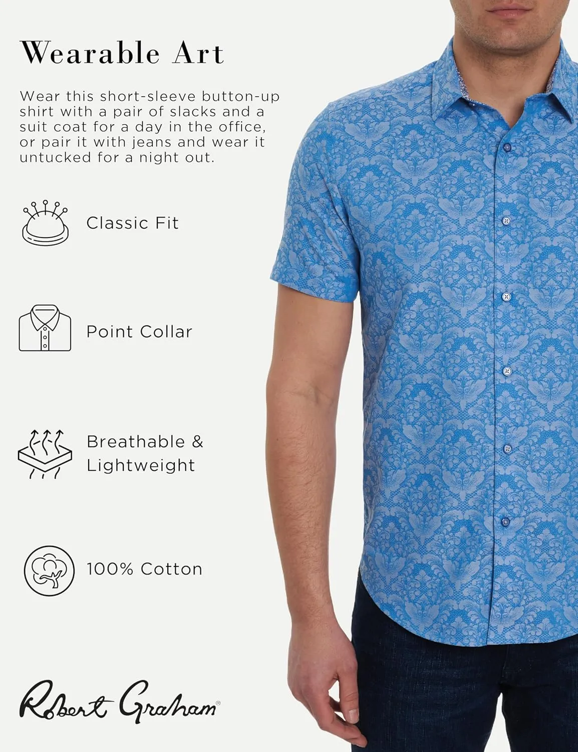 Robert Graham Men's Bayview, Cotton Button-Up Long-Sleeve Shirt