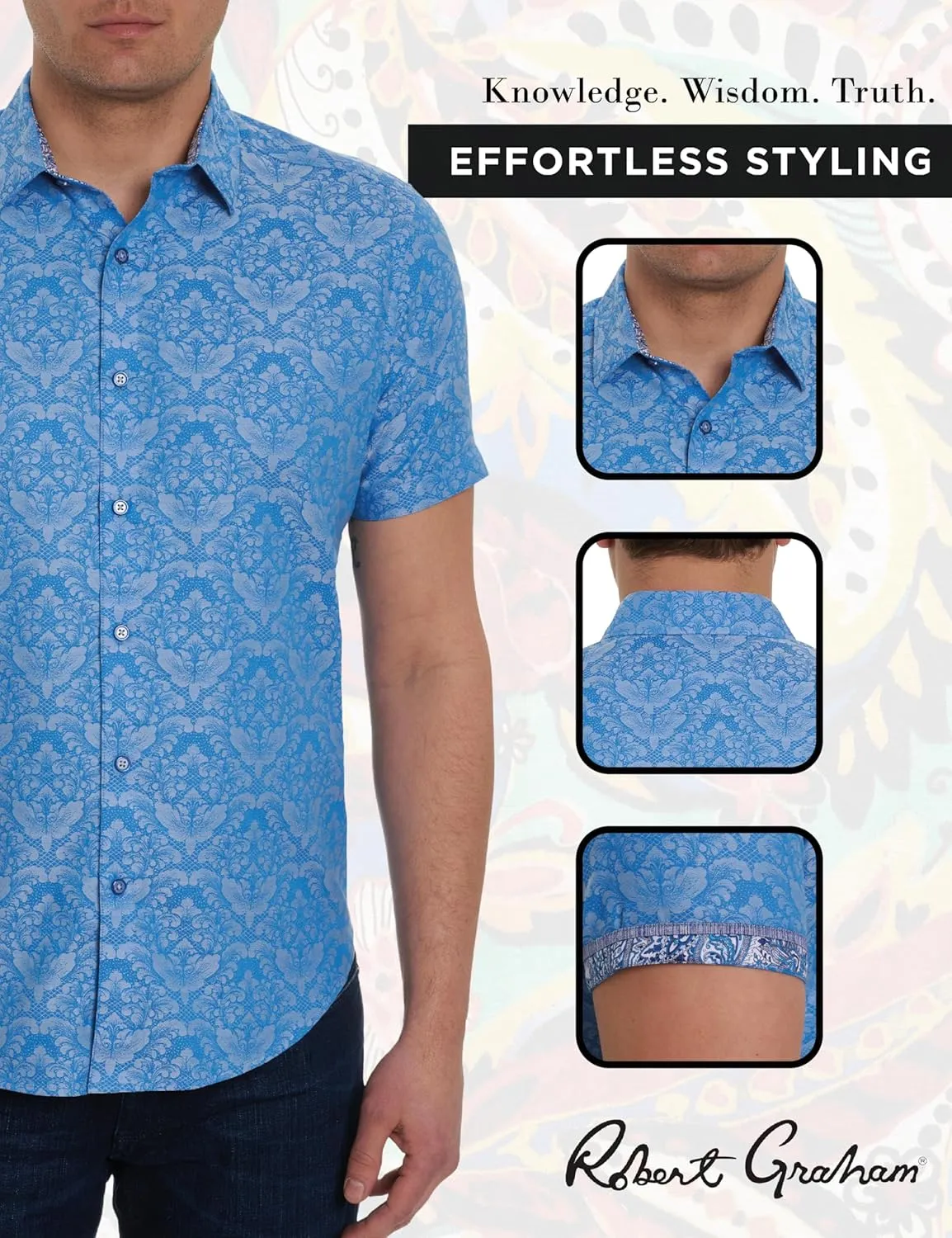Robert Graham Men's Bayview, Cotton Button-Up Long-Sleeve Shirt