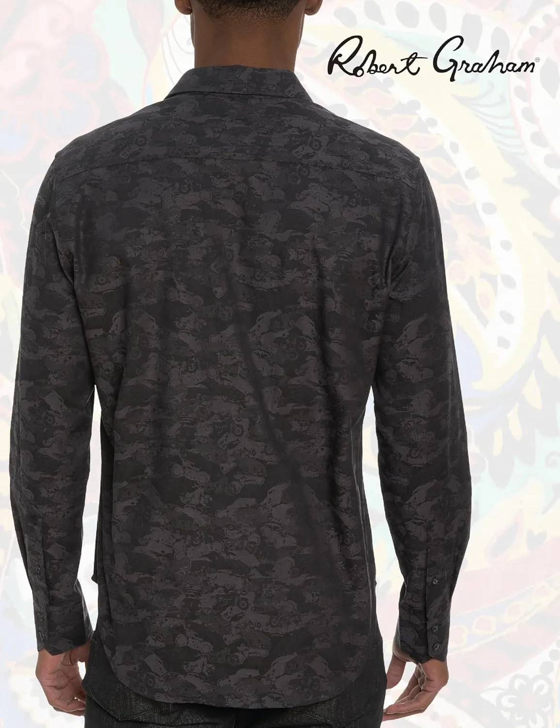 Robert Graham Men's Junk Yard Long-Sleeve Button-Down Dress Shirt
