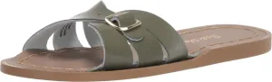 Salt Water Sandal by Hoy Shoes Girl's Classic Slide (Little Kid) Olive 1 Little Kid M