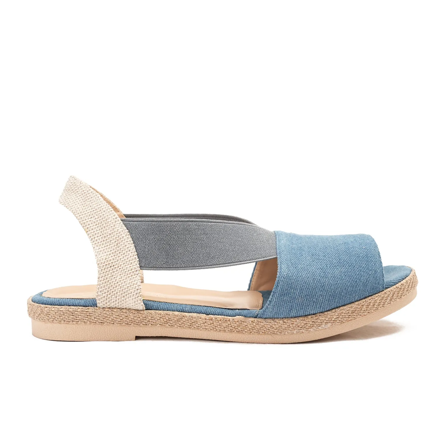 sandal with elegant design - blue