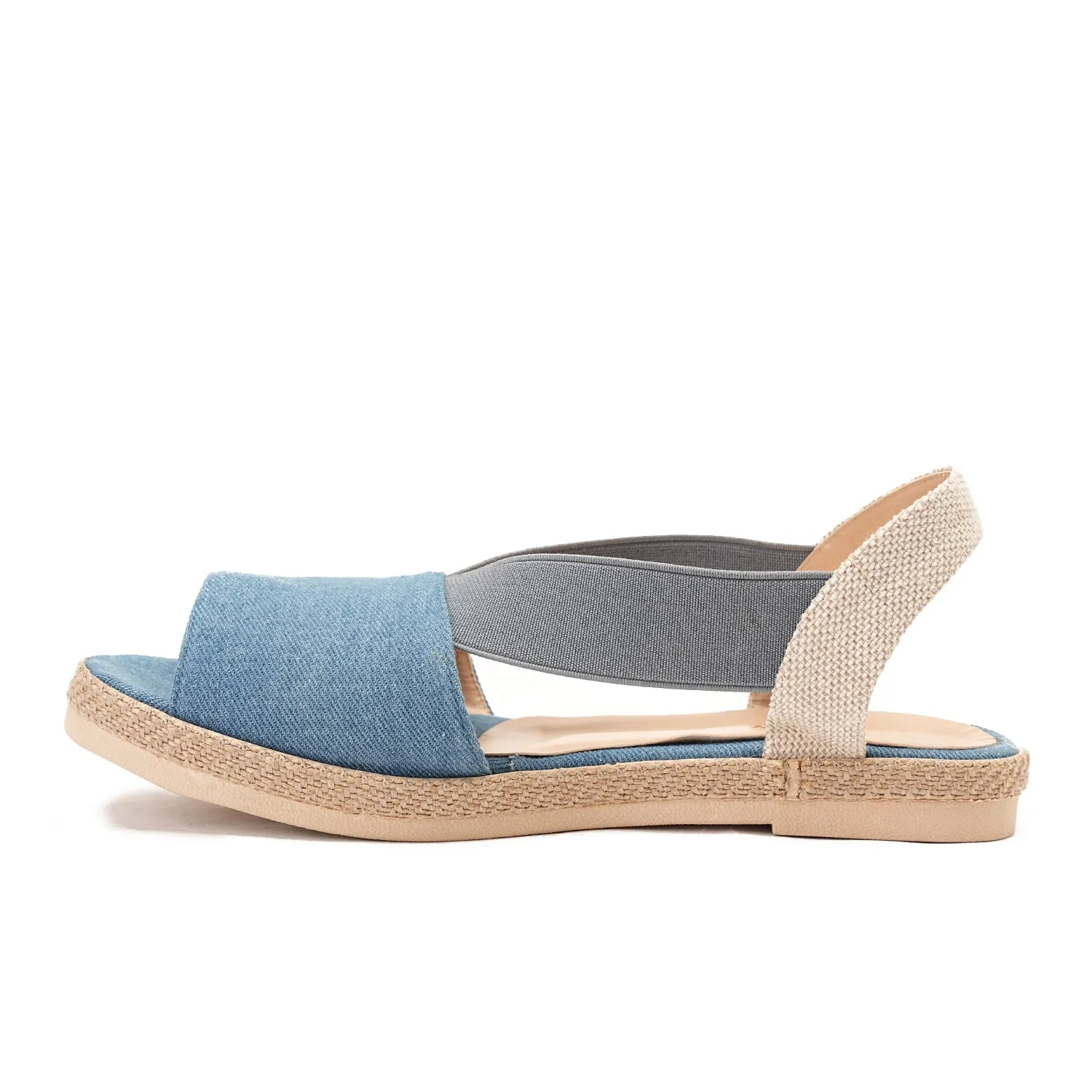 sandal with elegant design - blue