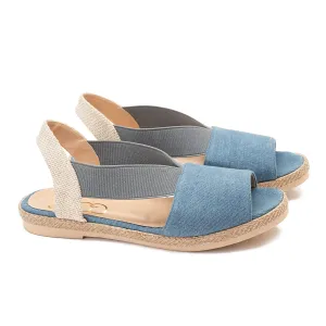 sandal with elegant design - blue