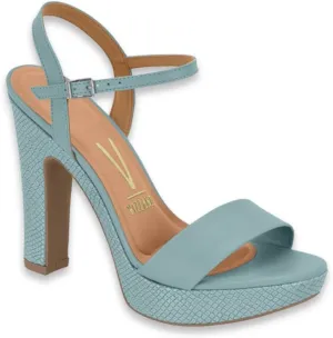 Sandalias para Mujer Tacones Altos, Sandals for Women High Heels (Two colors) Napa Snake Turquesa, Napa Snake Taupe.