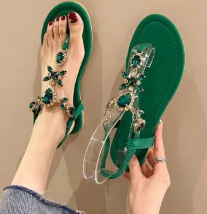 Sandals Group discount Rhinestone All-in-one solution