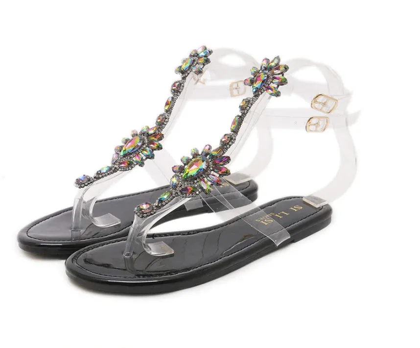 Sandals Group discount Rhinestone All-in-one solution