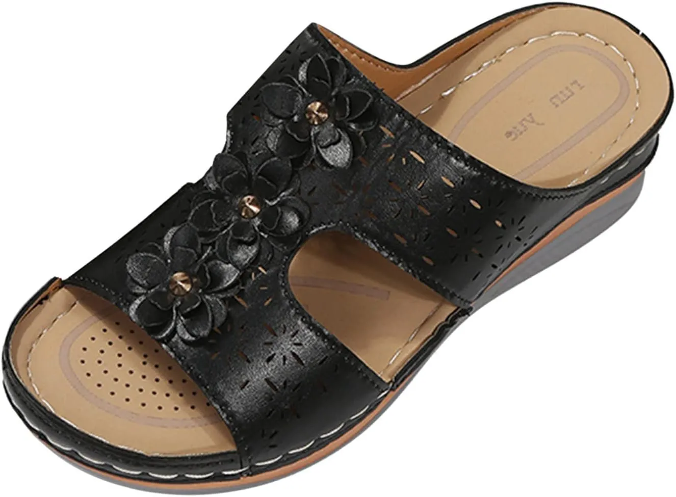 SBGMoSJ Diabetic Shoes for Women Most Comfortable Walking Sandals Men's Brown Dressy Sandals Women Best Flip Flops for Walking All Day Women Orthopedic Walking Shoes Slip On Tie Up Sandals