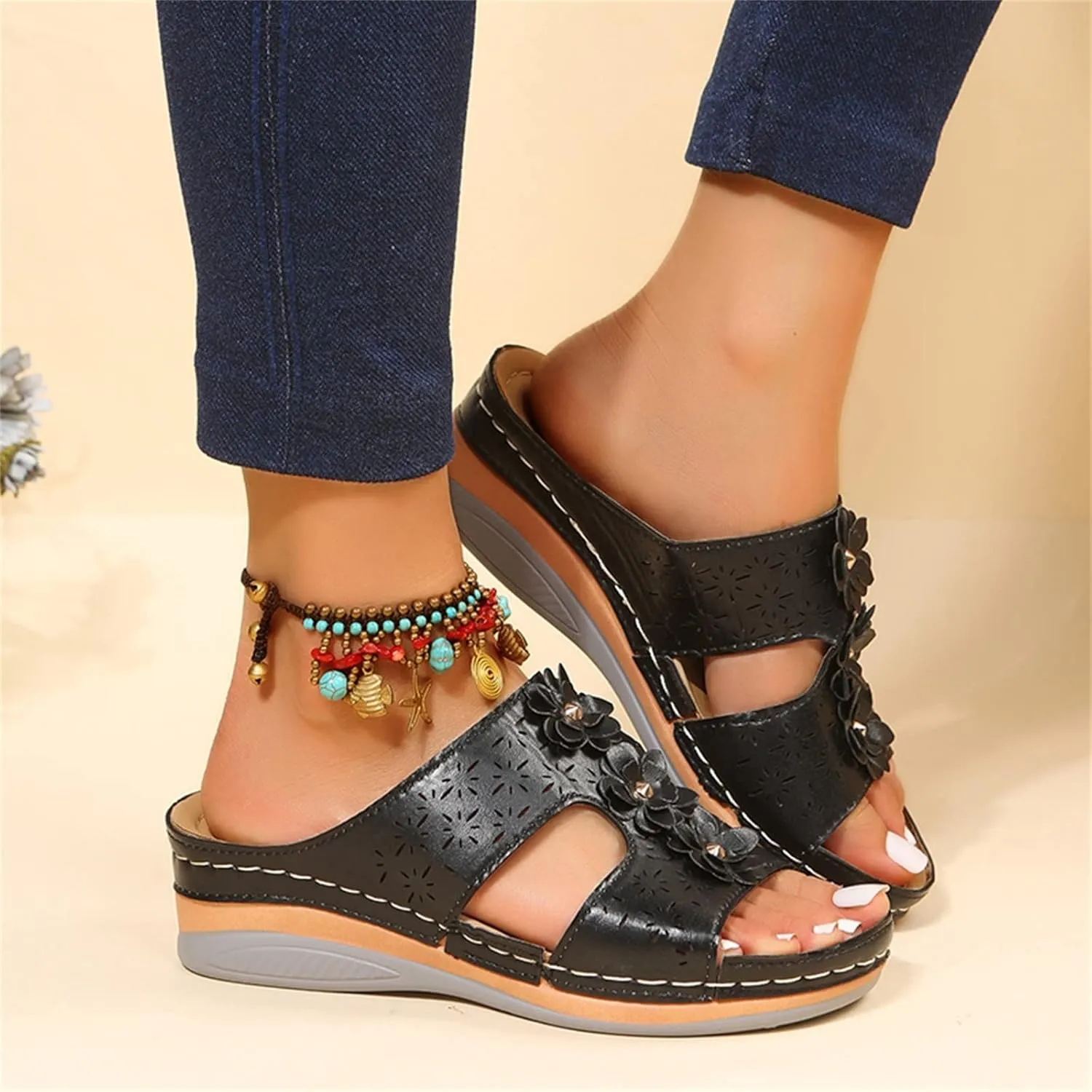 SBGMoSJ Diabetic Shoes for Women Most Comfortable Walking Sandals Men's Brown Dressy Sandals Women Best Flip Flops for Walking All Day Women Orthopedic Walking Shoes Slip On Tie Up Sandals