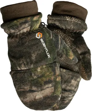 ScentLok Fleece Winter Camo Pop Top Camo Hunting Gloves
