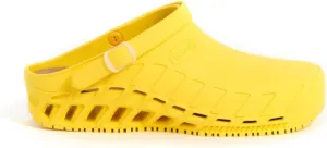 Scholl Unisex Clog Evo Shoe for Medical Professionals, yellow, 4.5-5