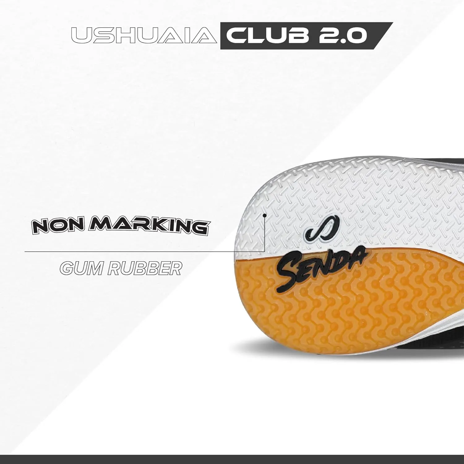 SENDA Ushuaia Club 2.0 Indoor Soccer, Court, and Futsal Shoes, Unisex, Adult and Youth Sizes