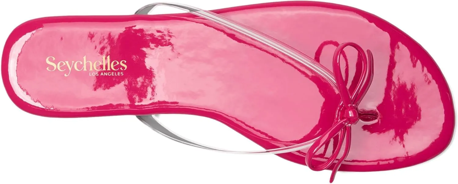 Seychelles Women's Wish List Clear Patent V Leather Flip-Flop