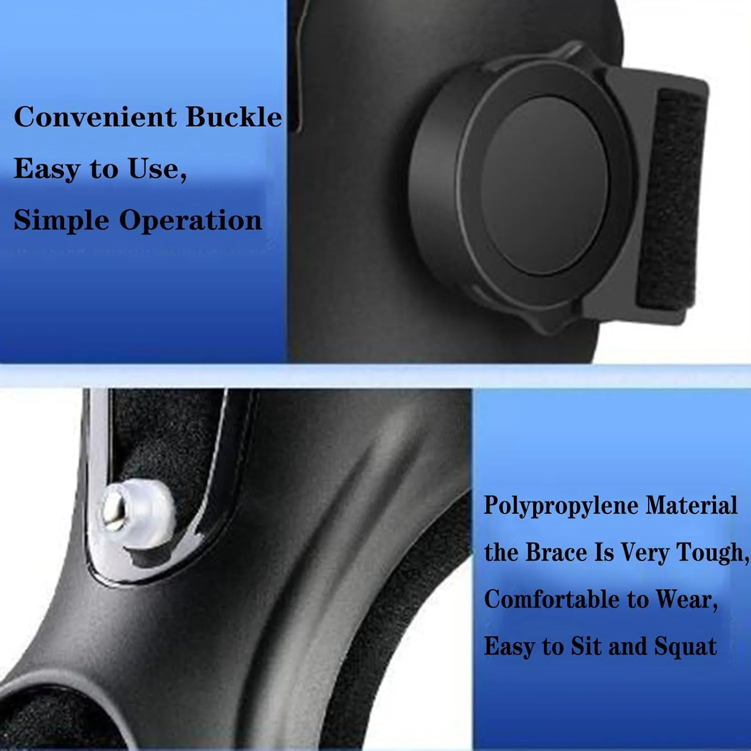 SFKLYU Drop Foot Brace Orthosis Light Balance Foot Drop Orthosis with Airbag Absorber for Drop Foot, Nerve Injury, Foot Position, Relieve Pressure,Style b left right,S