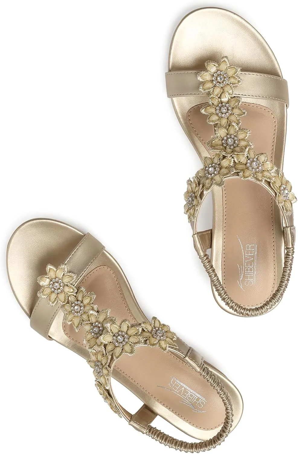 SHIBEVER Wedge Sandals for Women Dressy: Summer Platform Comfortable Low Wedges Womens Sandal