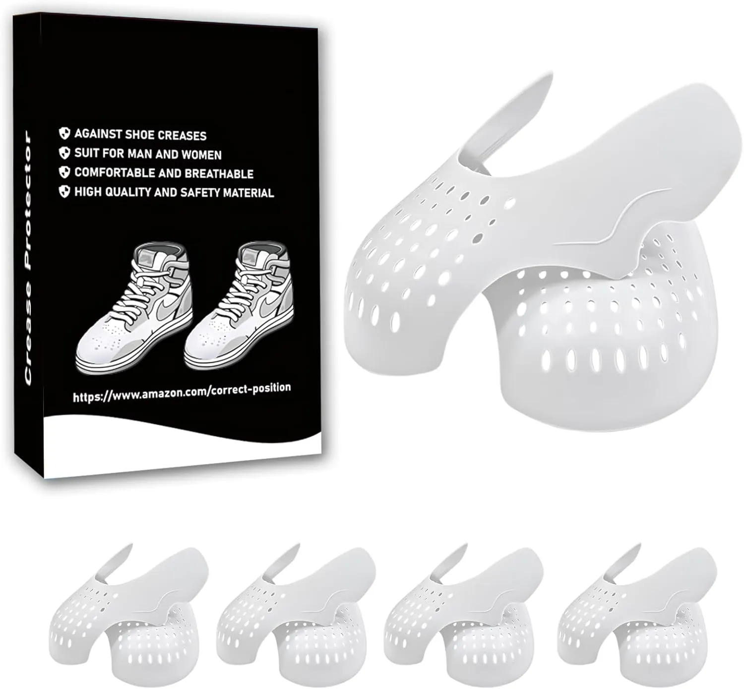 Shoe Shield, Anti Wrinkle Deformation, Suitable For Sizes 35-46 Shoes, Unisex, Breathable And Comfortable, DIY Shoe Protector