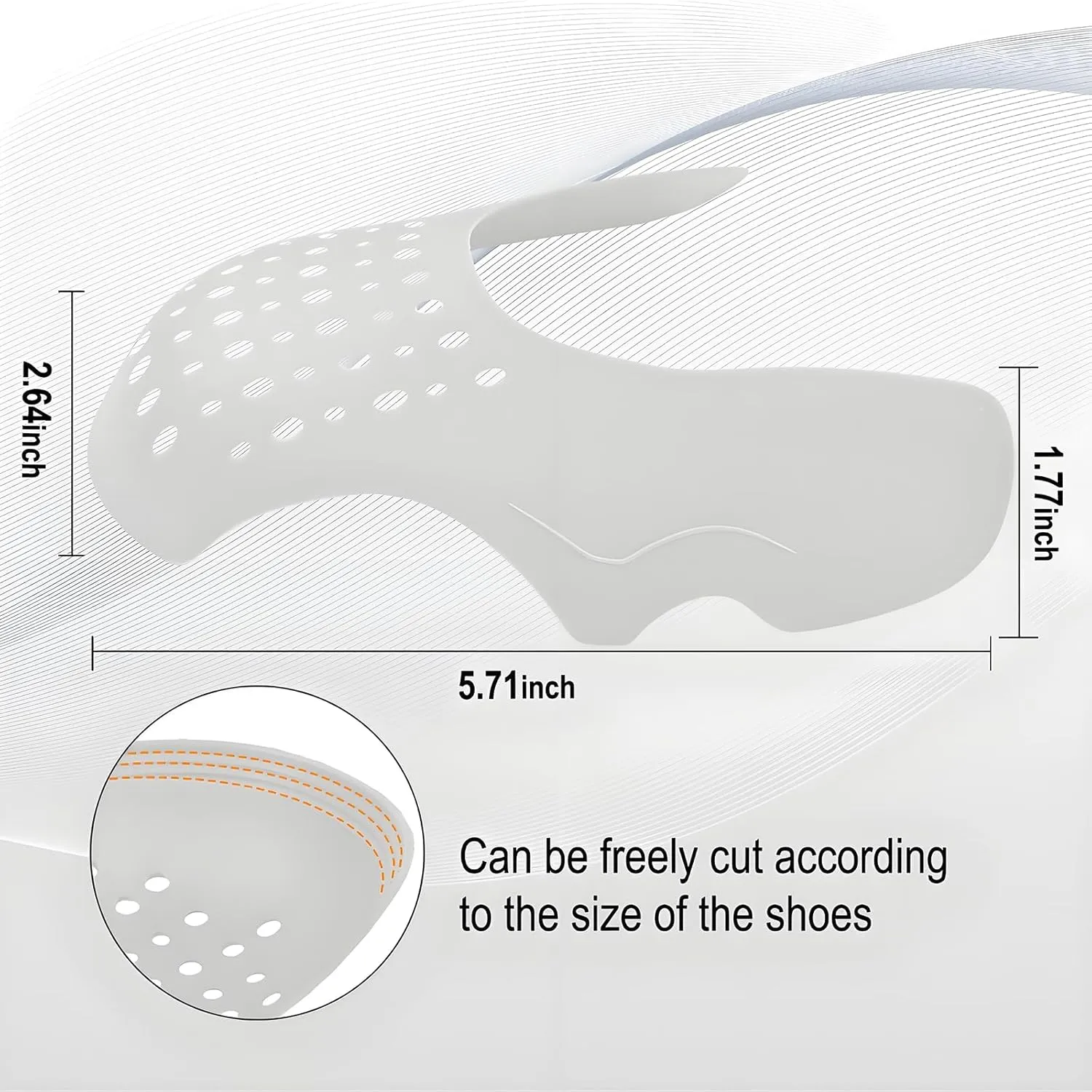 Shoe Shield, Anti Wrinkle Deformation, Suitable For Sizes 35-46 Shoes, Unisex, Breathable And Comfortable, DIY Shoe Protector