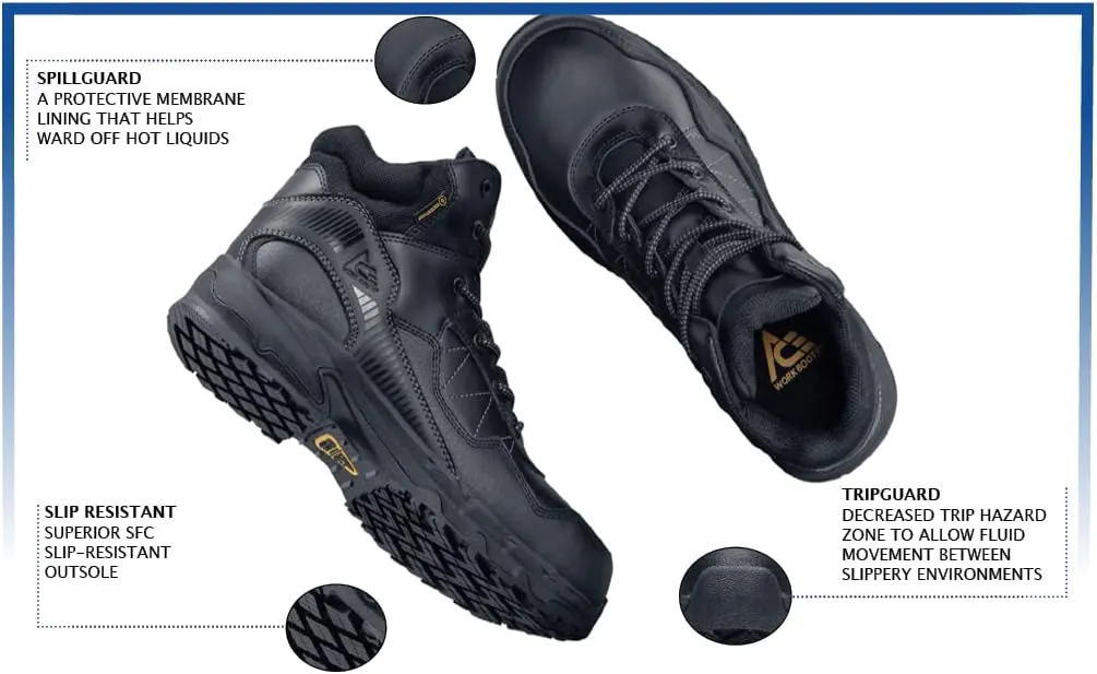 Shoes for Crews Men's Piston Soft Toe Sneaker