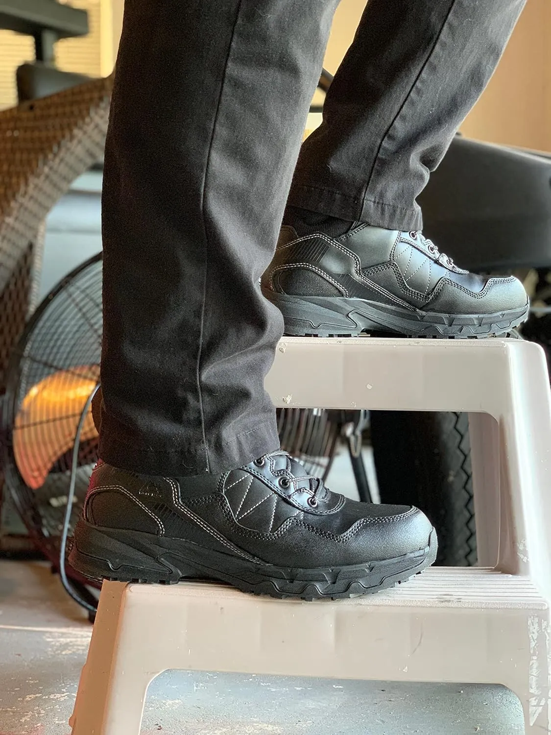 Shoes for Crews Men's Piston Soft Toe Sneaker