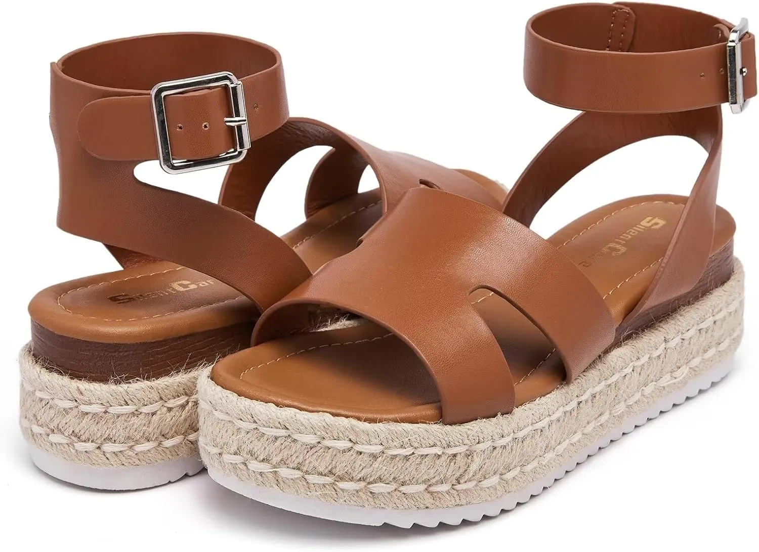 SILENTCARE Women's Comfortable Wedge Platform Sandals for 2024 Summer