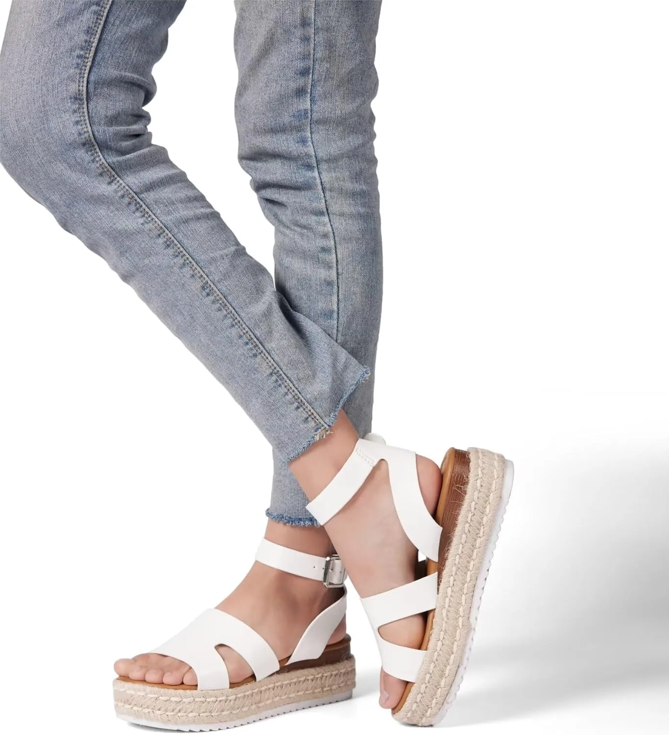 SILENTCARE Women's Comfortable Wedge Platform Sandals for 2024 Summer