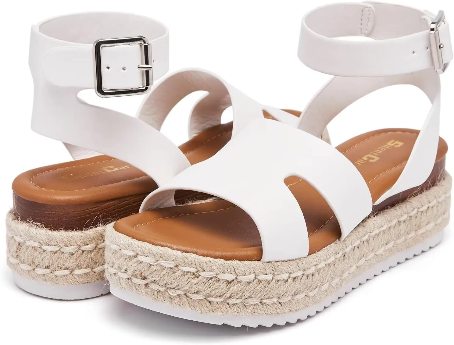 SILENTCARE Women's Comfortable Wedge Platform Sandals for 2024 Summer
