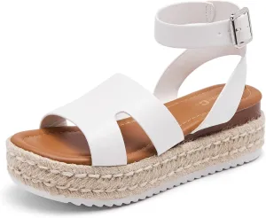 SILENTCARE Women's Comfortable Wedge Platform Sandals for 2024 Summer