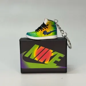 Single Sneaker Keychain - AJ1 Balvin High With Box