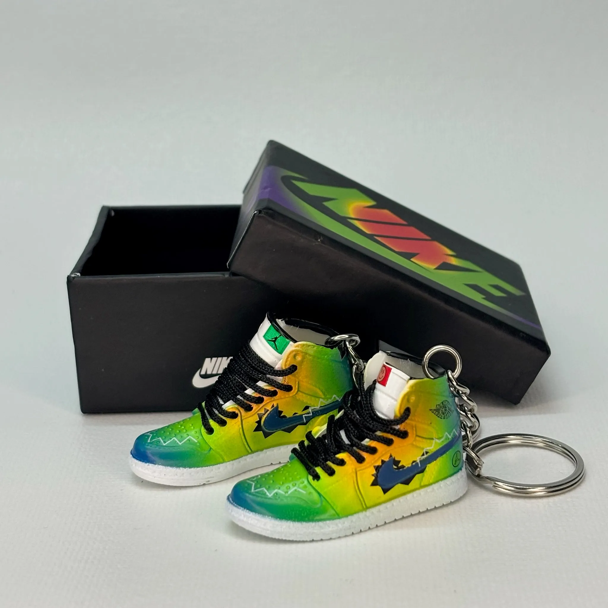Single Sneaker Keychain - AJ1 Balvin High With Box