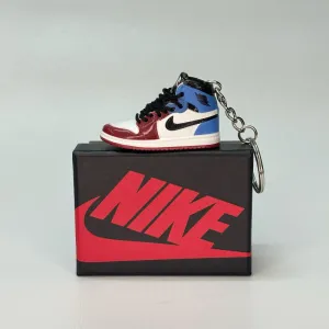 Single Sneaker Keychain - AJ1 Fearless High With Box