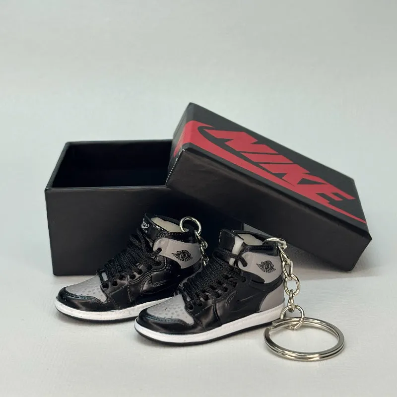 Single Sneaker Keychain - AJ1 Shadow High With Box