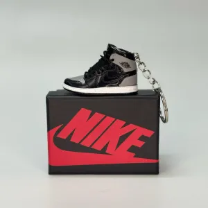 Single Sneaker Keychain - AJ1 Shadow High With Box