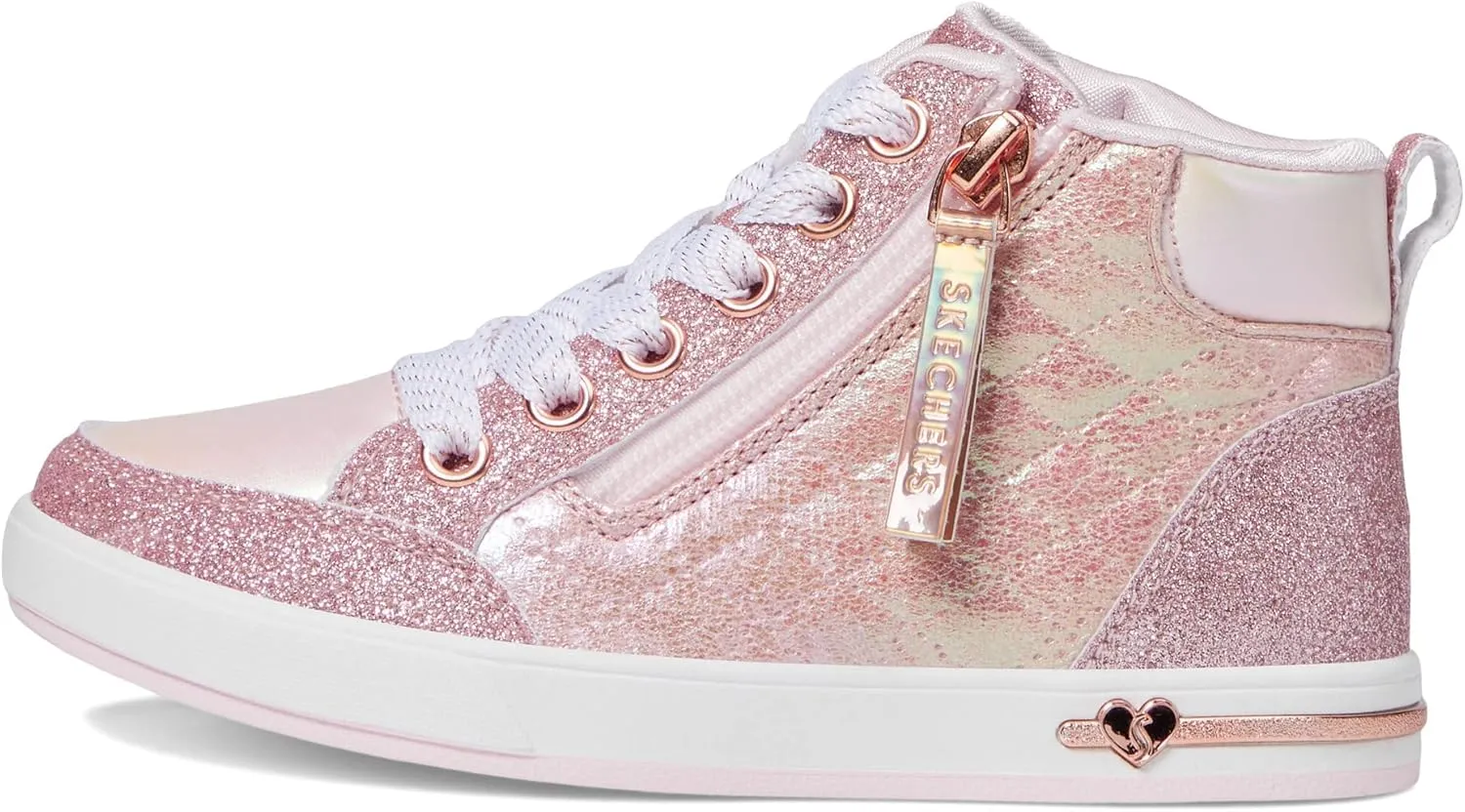 Skechers Baby Girls' Street Shoutouts Glimmer Zip Sneaker