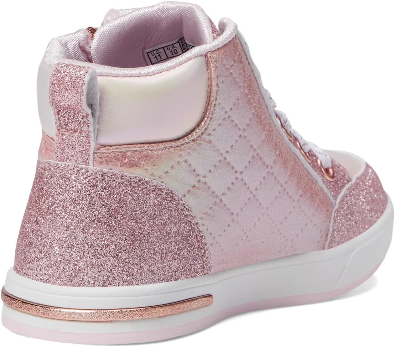 Skechers Baby Girls' Street Shoutouts Glimmer Zip Sneaker