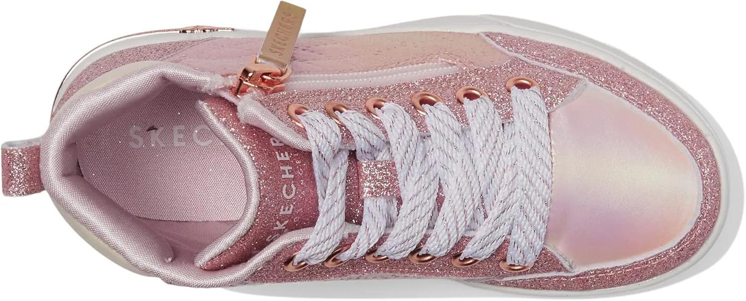 Skechers Baby Girls' Street Shoutouts Glimmer Zip Sneaker