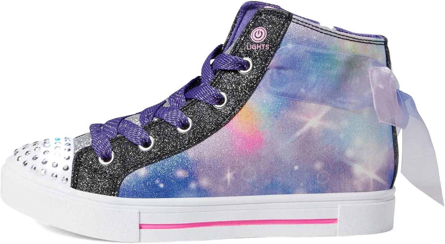 Skechers Girl's Toes Twinkle Sparks-Bow Magic Sneaker