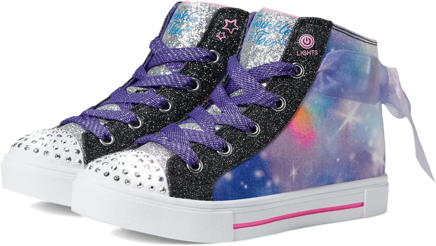 Skechers Girl's Toes Twinkle Sparks-Bow Magic Sneaker
