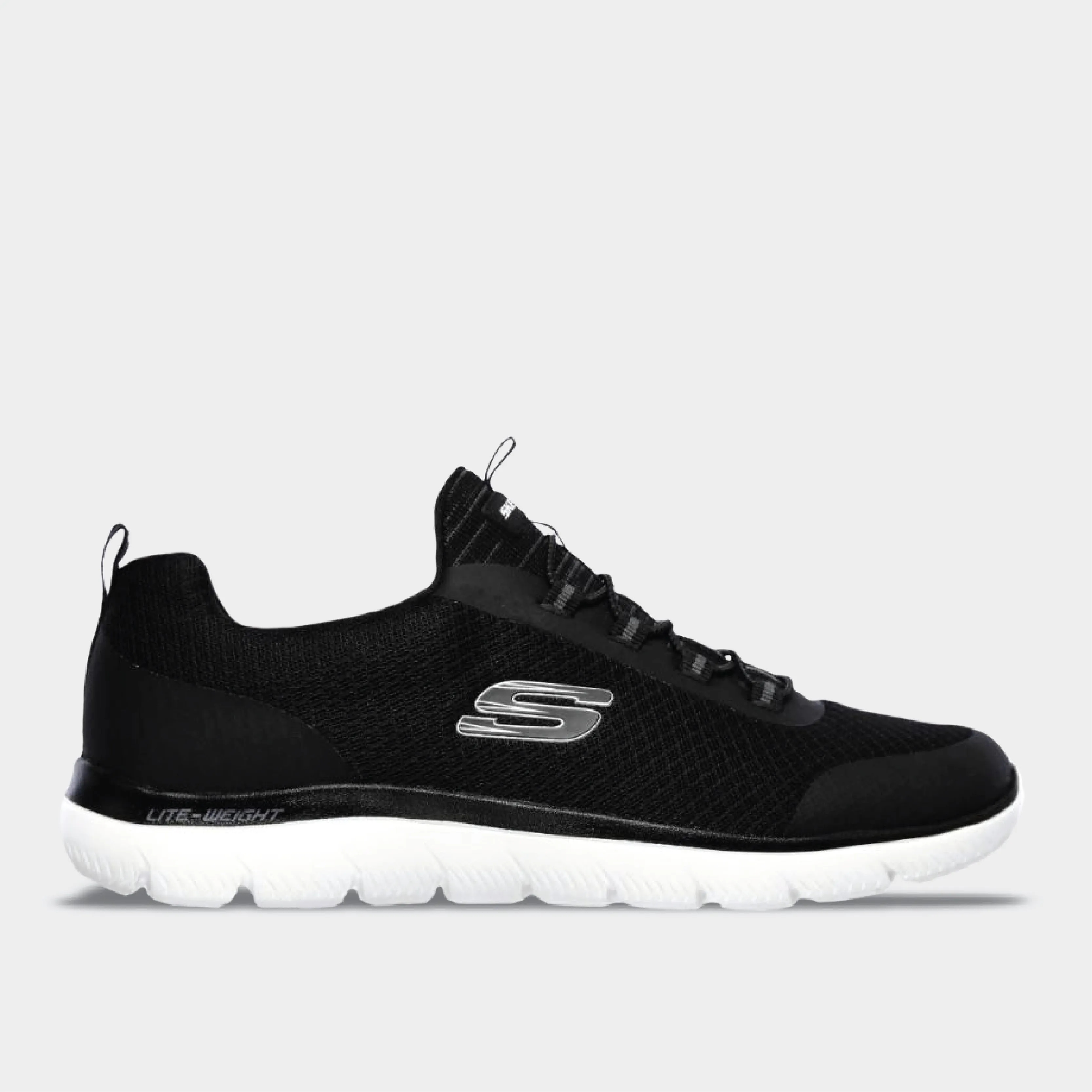 Skechers Mens Summits Sneakers Black/White _ 171522 _ Black