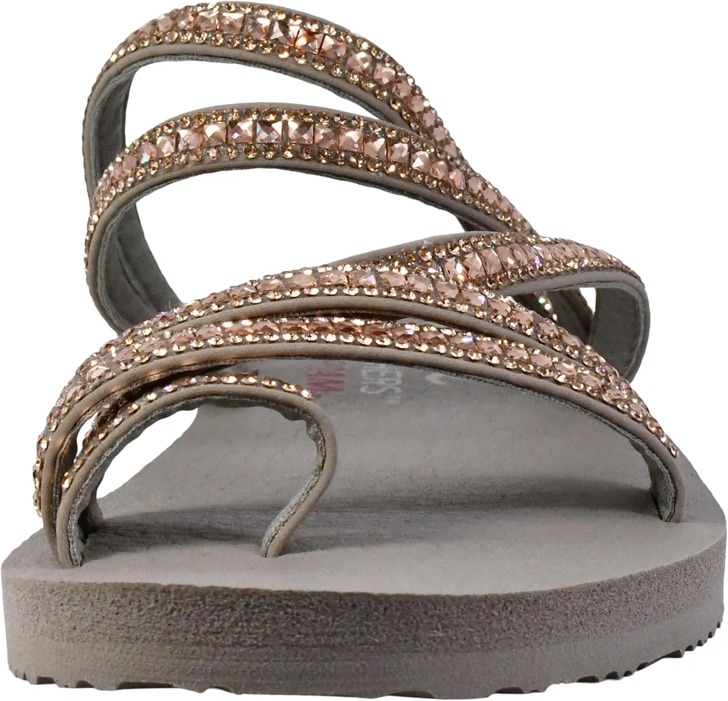 Skechers Women's Meditation Glam Flash Rhinestone Toe Loop Thong