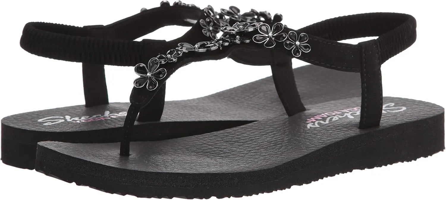 Skechers Women's Meditation-Glass Daisy Flip-Flop