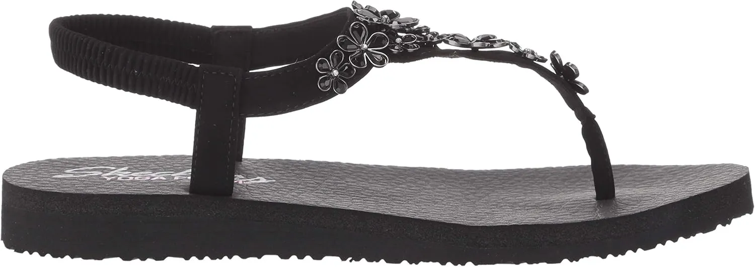 Skechers Women's Meditation-Glass Daisy Flip-Flop