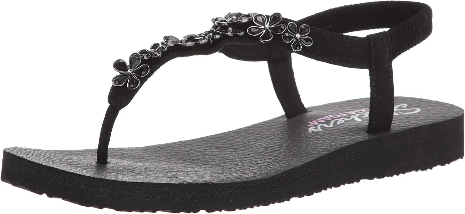 Skechers Women's Meditation-Glass Daisy Flip-Flop
