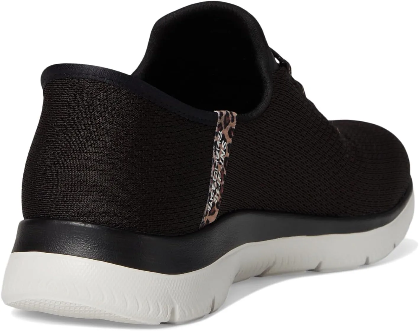 Skechers Women's Summits-Leopard Chic Hands Free Slip-ins Sneaker