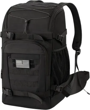 Ski Backpack 50L Padded Travel Boot Bag for Snowboard Boots, Helmet, Goggles, Gloves - Durable Unisex