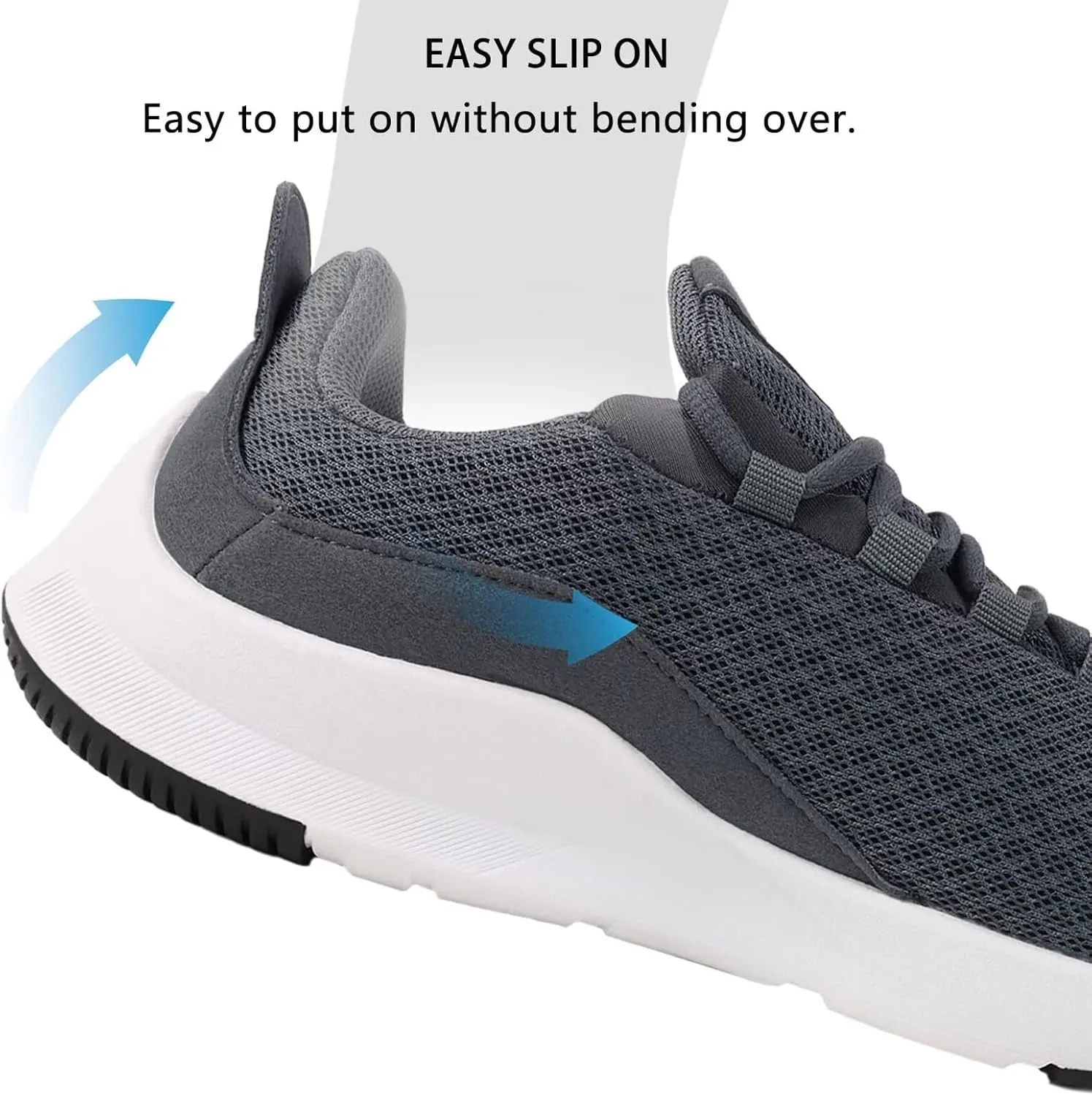 Slip on Sneakers for Men Casual Non Slip Lightweight Breathable Athletic Tennis Gym Walking Running Shoes