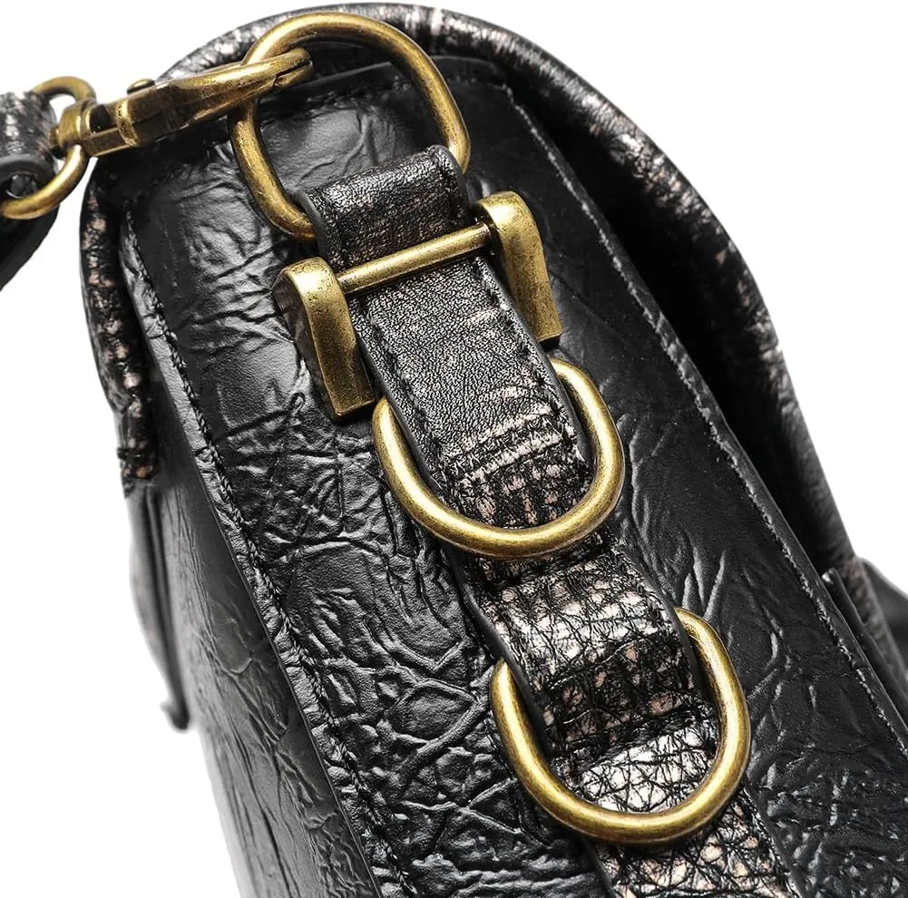 Small Crossbody Bag Shoulder Purse Leather Belt Pouch Travel Phone Holder Punk Medieval Vintage Festival Costume Accessory