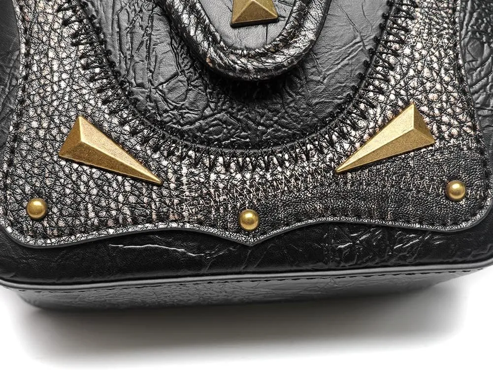 Small Crossbody Bag Shoulder Purse Leather Belt Pouch Travel Phone Holder Punk Medieval Vintage Festival Costume Accessory