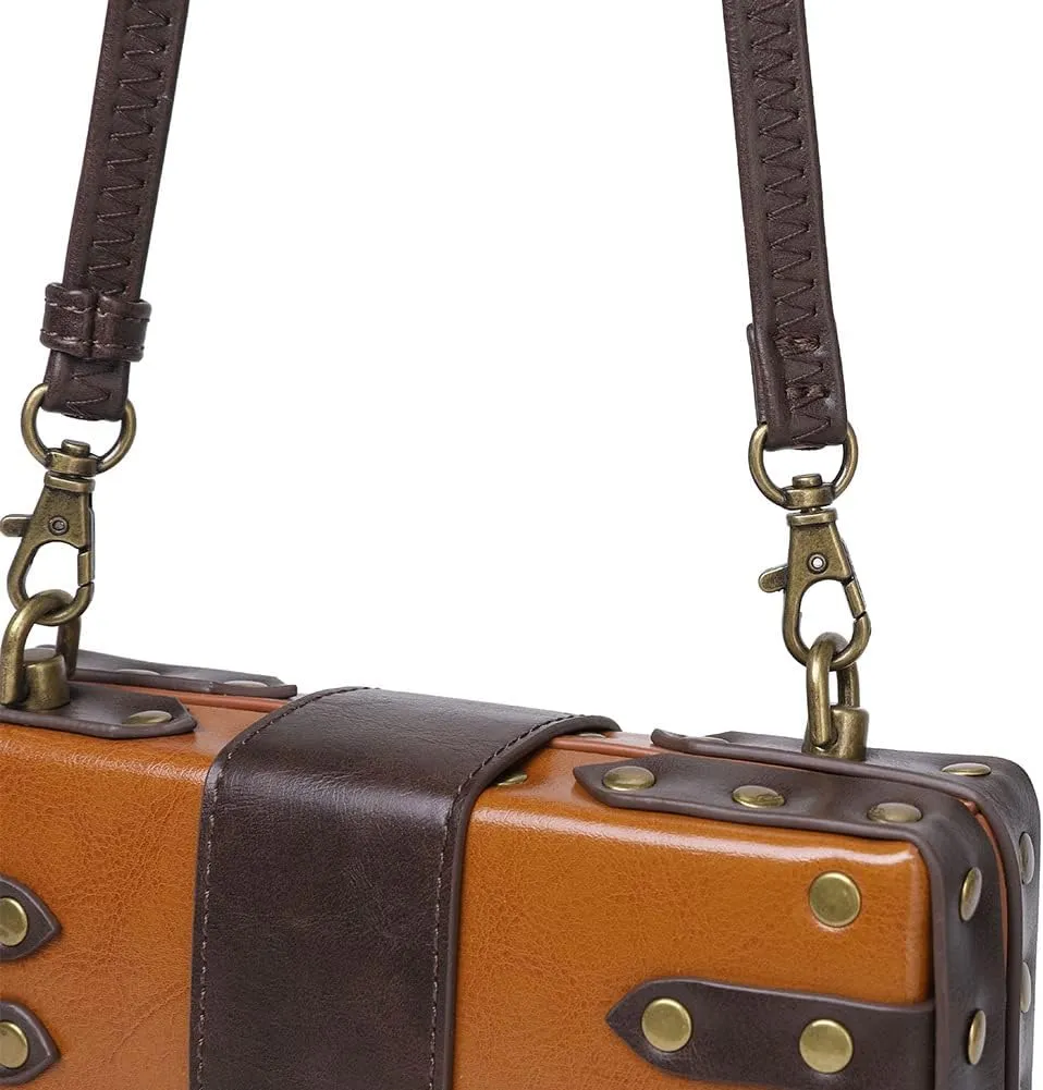 Small Crossbody Bag Shoulder Purse Leather Belt Pouch Travel Phone Holder Punk Medieval Vintage Festival Costume Accessory