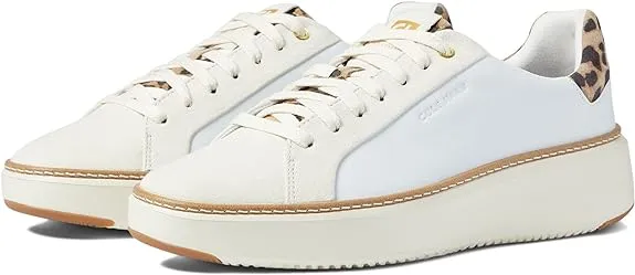 Sneakers Topspin Chunky Haan Worldwide coverage First-time buyer discount Up Top Grandpro Low Lace Cole White/Ivory/Leopard